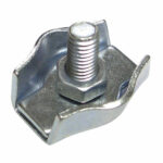 SUJETACABLE UNION SIMPLE PLANO 4 MM.