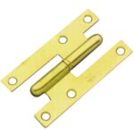 PERNIO PUERTA MADERA 9,5 CM. LATONADO IZQUIERDA CANTO CUADRADO