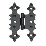 BISAGRA HIERRO NEGRO MUEBLE 45X75 MM. CON TORNILLOS
