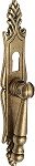 TIRADOR MUEBLE PENDULO PLACA 25 X 125 MM. CUERO CON BOCALLAVE