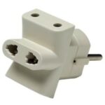 CLAVIJA 3 TOMAS 4.8 MM. S/TT. FUNDA EXTRAIBLE BASE SCHUKO
