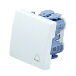 SIMON 27 PULSADOR CAMPANA ANCHO BLANCO