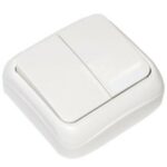 INTERRUPTOR PARED DOBLE CONMUTADOR SUPERFICIE 10 A. 250 V.