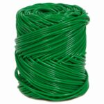 PLASTICO MACARROM HUECO VERDE 2,5 MM.
