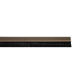 BURLETE BAJO PUERTA PVC MARRON CON CEPILLO 100 CM