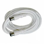 CONEXIÓN PROLONGADOR TV-VIDIO BLANO MACHO-HEMBRA  2,5 M.