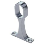 BARRA NIQUEL OVAL SOPORTE CENTRAL 25 MM.