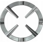 SOPORTE REDUCTOR FUEGO COCINA GAS ACERO NEGRO