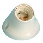 PORTALAMPARA E27 PARED BASE CURVA