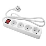 PROLONGADOR BASE MULTIPLE 4 TOMAS CON INTERRUPTOR