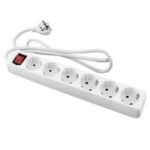 PROLONGADOR BASE MULTIPLE 6 TOMAS CON INTERRUPTOR