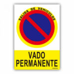 PLACA VADO PERMANENTE PVC 30X21 CM.