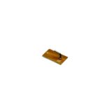 COLGADOR PECHA INOX. PEQUEÑA ADHESIVO  MARRON