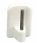 COLGADOR ADHESIVO PLASTICO VISILLO BLANCO
