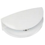 SOPORTE ESTANTE CRISTAL 1/2 LUNA BLANCO