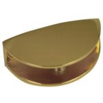 SOPORTE ESTANTE CRISTAL 1/2 LUNA ORO