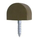 SOPORTE ESTANTE PLASTICO ROSCA MADERA 13 MM MARRON